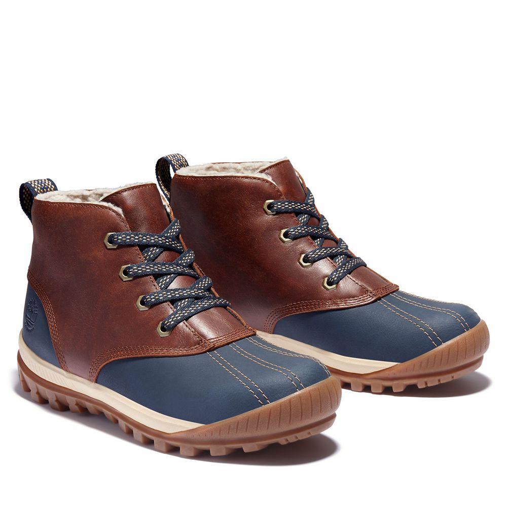 Timberland Womens Chukka Boots Mt. Hayes Waterproof - Brown/Blue - India MO2167459